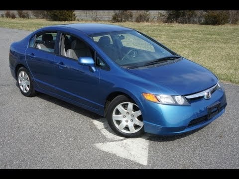 2006-honda-civic-sedan-for-sale~blue~automatic~great-commuter~salvage-title
