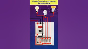 DP Switch 4 Switch 1 Socket Board Connection Wiring #shorts #short  #youtubeshorts #electrical