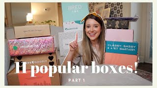 Comparing & Reviewing 11 Popular Subscription Boxes | 2020 Subscription Box Unboxing with Michel