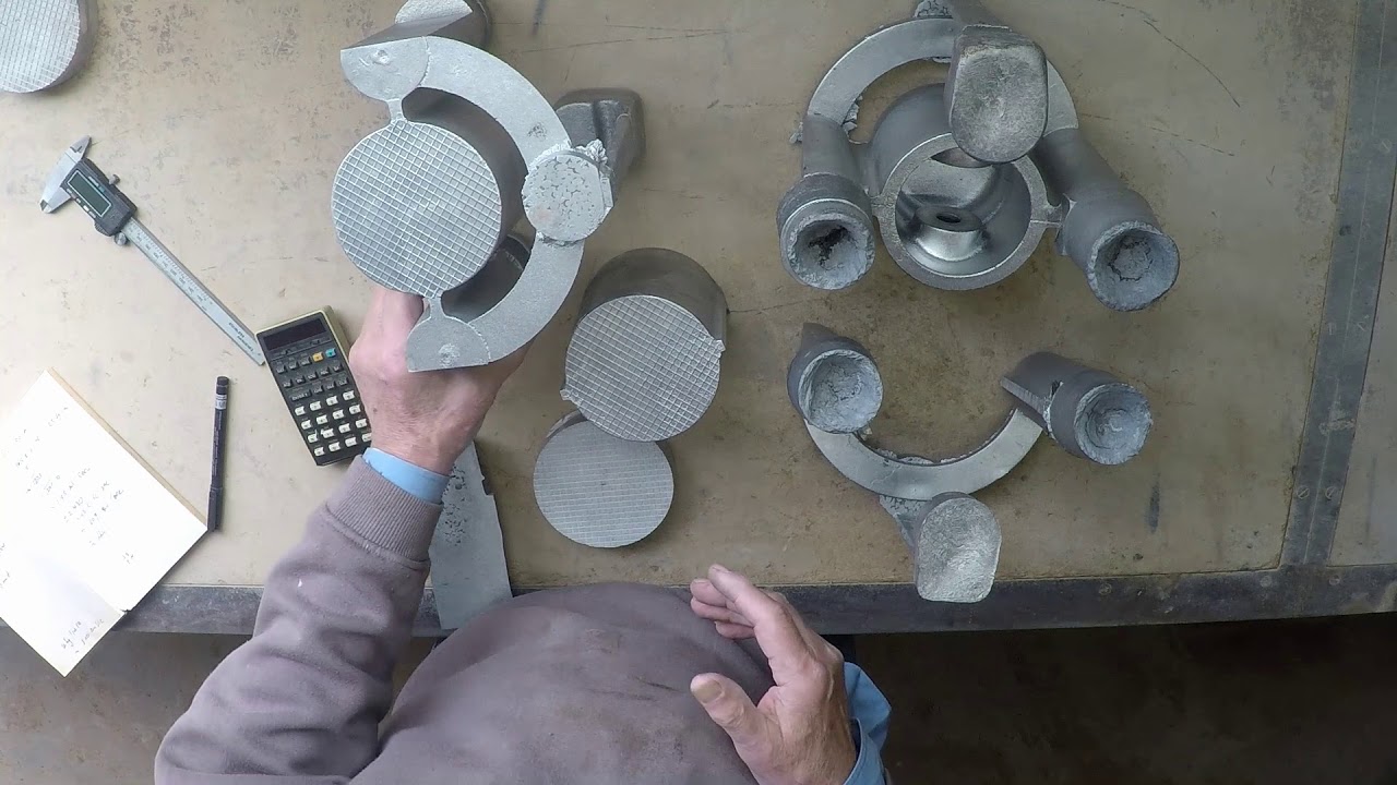 Casting a piston for a 1910 Brush car. Part 3b Casting, breakout, and discussion