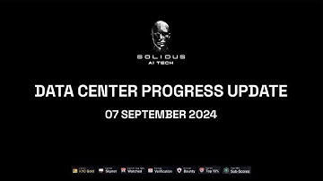 📢 Data Center Progress Update – Solidus AI Tech