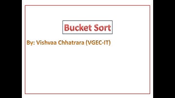 Bucket Sort and Its Analysis | Linear time sorting