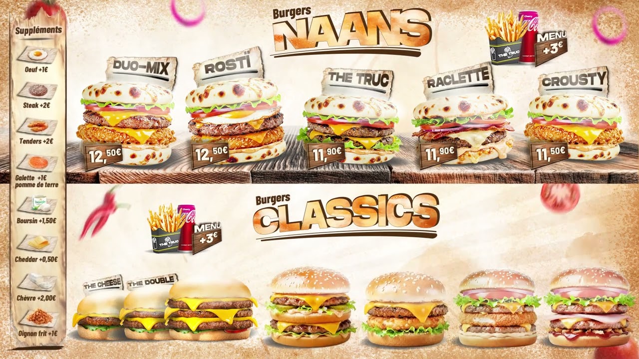 créer un menu board dynamique pour votre restaurant fast food en 48h