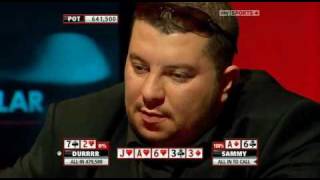 Tom Dwan (Durrrr) $400k 7-2 bluff  Full Tilt Durrrr Million Dollar Challenge