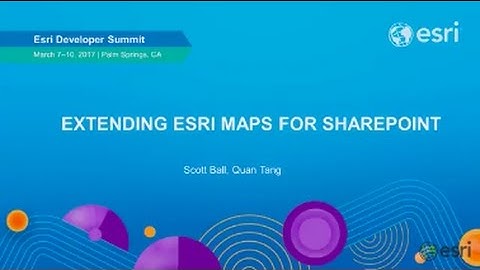 Extending Esri Maps for SharePoint