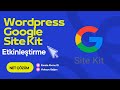 Wordpress Google Site Kit Bağlama Analytics