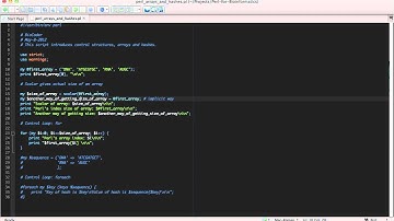 Perl for Bioinformatics - Arrays and Hashes