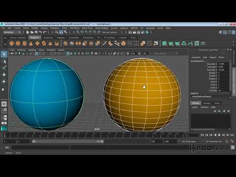 29. Различия между NURBS и полигонами. Курс Maya для начинающих. Урок №29