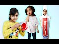 Katy Cutie, Ashu, and Anshini&#39;s dental adventure going to the dentist and brushing teeth story