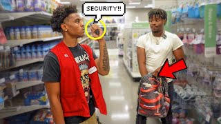 Reaching In My BAG Prank Infront of GANGSTER In HOOD TARGET GONE WRONG!