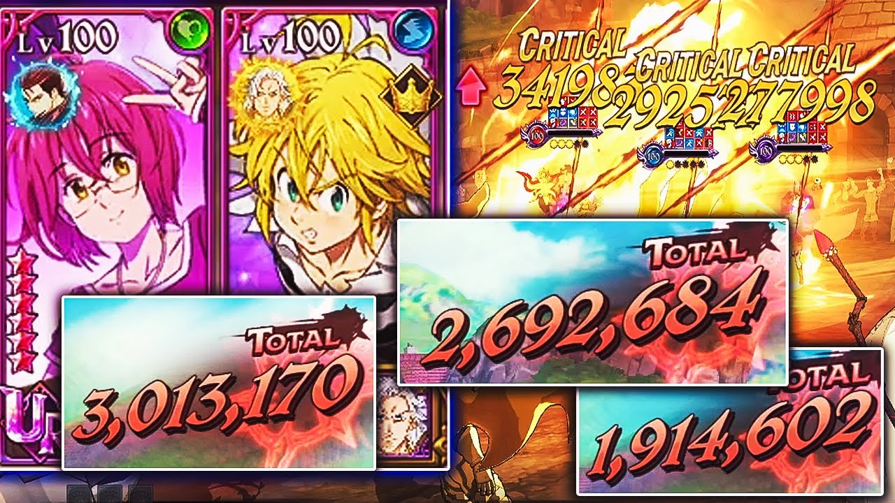 95% ATK RELATED! DEMON KING MELIODAS DOES INSANE DAMAGE WITH HIJACK GOWTHER! | 7DS: Grand Cross