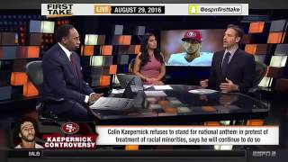 Colin Kaepernick   National Anthem Protest Will Continue    ESPN First Take