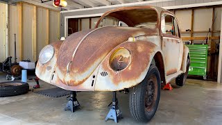 VW Beetle - Body Removed & Chassis Work