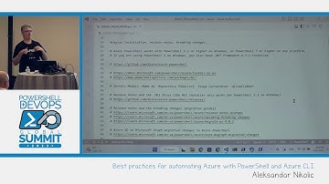 Best practices for automating Azure with PowerShell and Azure CLI by Aleksandar Nikolic