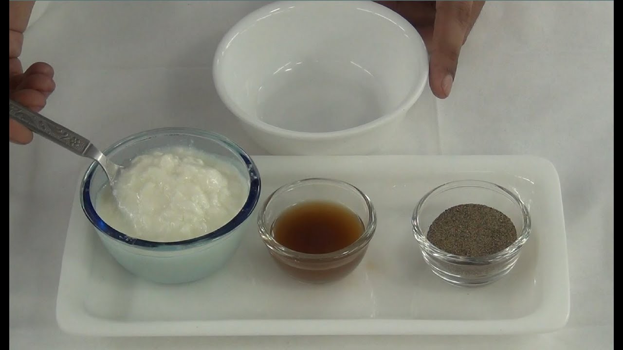 Hair Care Home Remedy For Grey Hair Using Curd, Gooseberry Juice