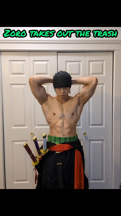 You know it's serious when the bandana is on #onepiece #zorocosplay #zoro #anime #onepiecefan