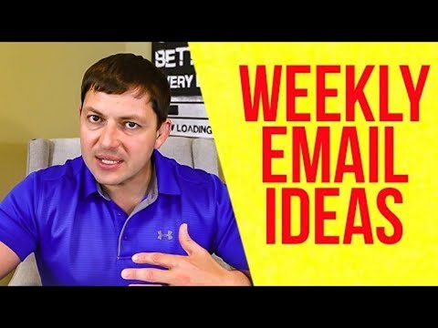 NEW! Weekly Email Ideas & Retention of Clients