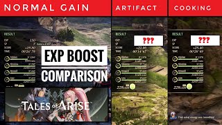 EXP boost Comparison  - How level boost method | Tales of arise screenshot 2