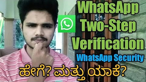 WhatsApp Two-Step Verification || WhatsApp Security || in Kannada || Noufal Techy