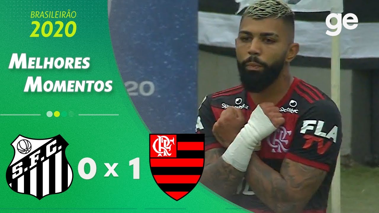 Flamengo 1 x 2 Santos  Campeonato Brasileiro: melhores momentos