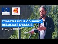 Tomates sous couvert vgtal en msv  rsultats dessais aux serres de marcel 27 francois mulet