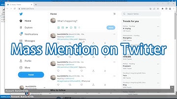 How to mass mention on Twitter?