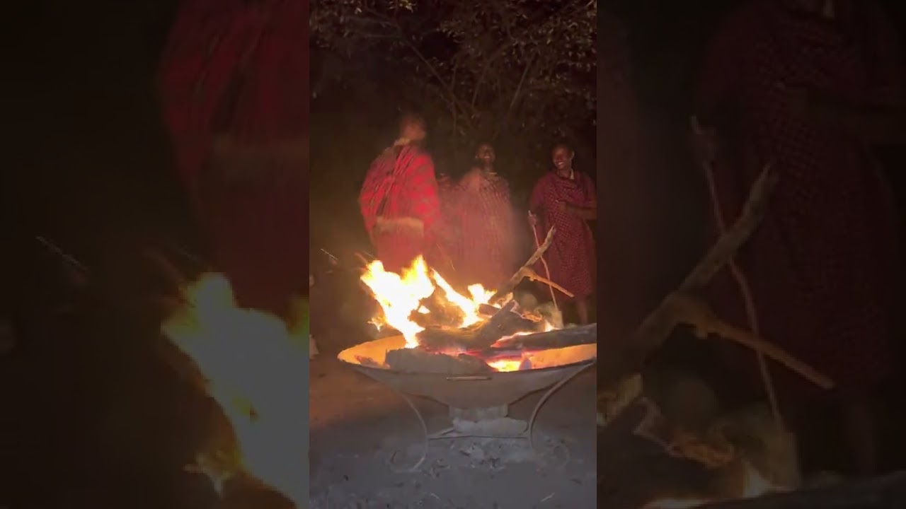 Mara Legends camp Maasai dance and song