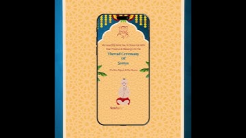 Best Thread Ceremony Invitation Video  | Upanayanam Sanskar invitation |  Invito AI- 1044
