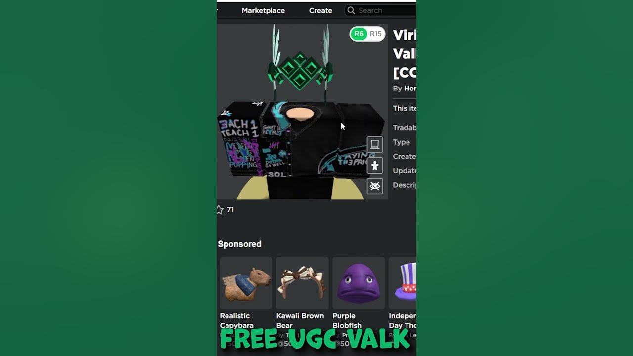 This free valk released in roblox youtube