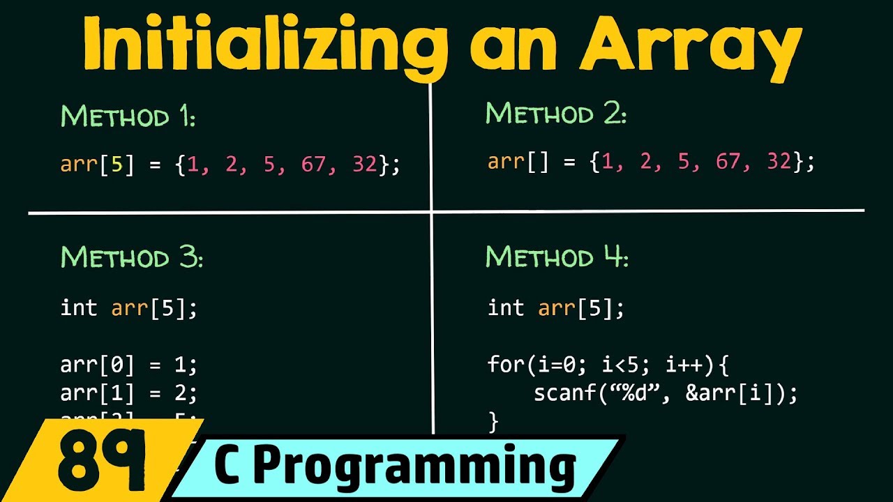 c assign zero to array