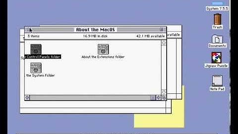 Apple Mac OS 7.5.5 on Basilisk II