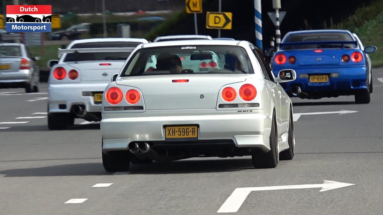 Nissan Skylines Accelerating R32 R33 R34 Gt R Gts T Gt T 4 Door Youtube