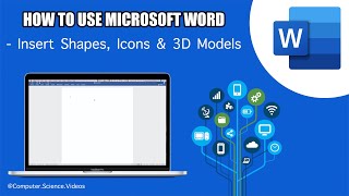 How to INSERT 3D, Shapes & Icons on Your Microsoft Word Document On a Mac - Basic Tutorial | New
