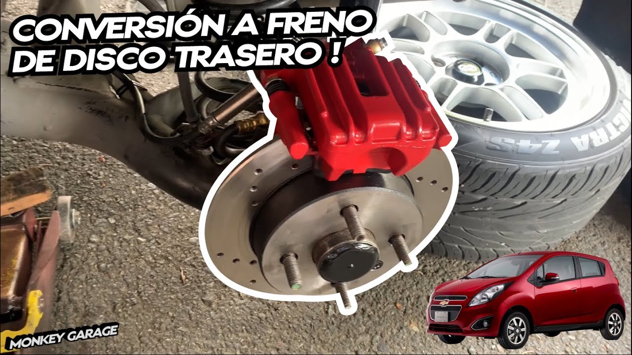Conversión a freno de disco trasero Spark GT o Beat