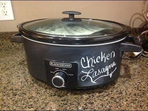 How to make Chicken Lasagna in a crockpot - FIVE STARS - cook time 2.5 hours or less