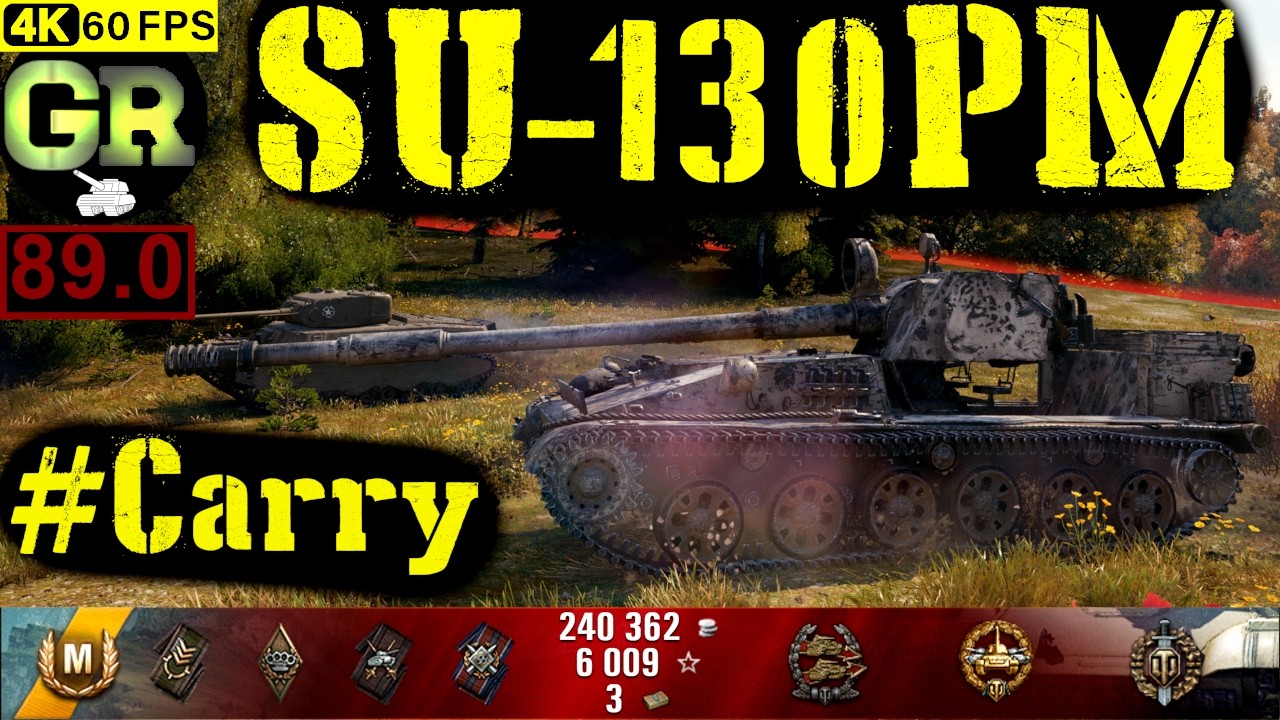 World of Tanks SU-130PM WoT Replay - 6 Kills 6.2K DMG(Patch 1.4.0)