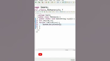 😱 Fibonacci Series in java 😮 #coding #interview #tutorial #beginners #shorts