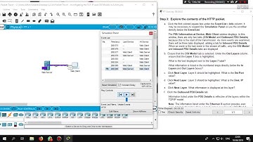 CCNA RS1 - 3.2.4.6 Packet Tracer (Investigating the TCP IP and OSI Models in Action)
