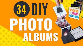 24 DIY PHOTO ALBUMS - Creative ways to make gifts and decor with photos