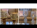 DIY:  DOS IDEAS DE CANDELABROS ELEGANTES/ GLAM CANDLE HOLDER