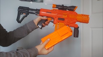 Nerf AF spectrum mag swipe reload (side view) #nerfreloads #viral  #cod