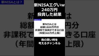 新NISA 240万円買った結果