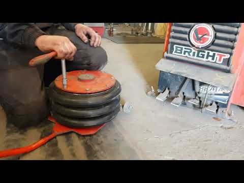 Ремонт пневматического домкрата ч5.
