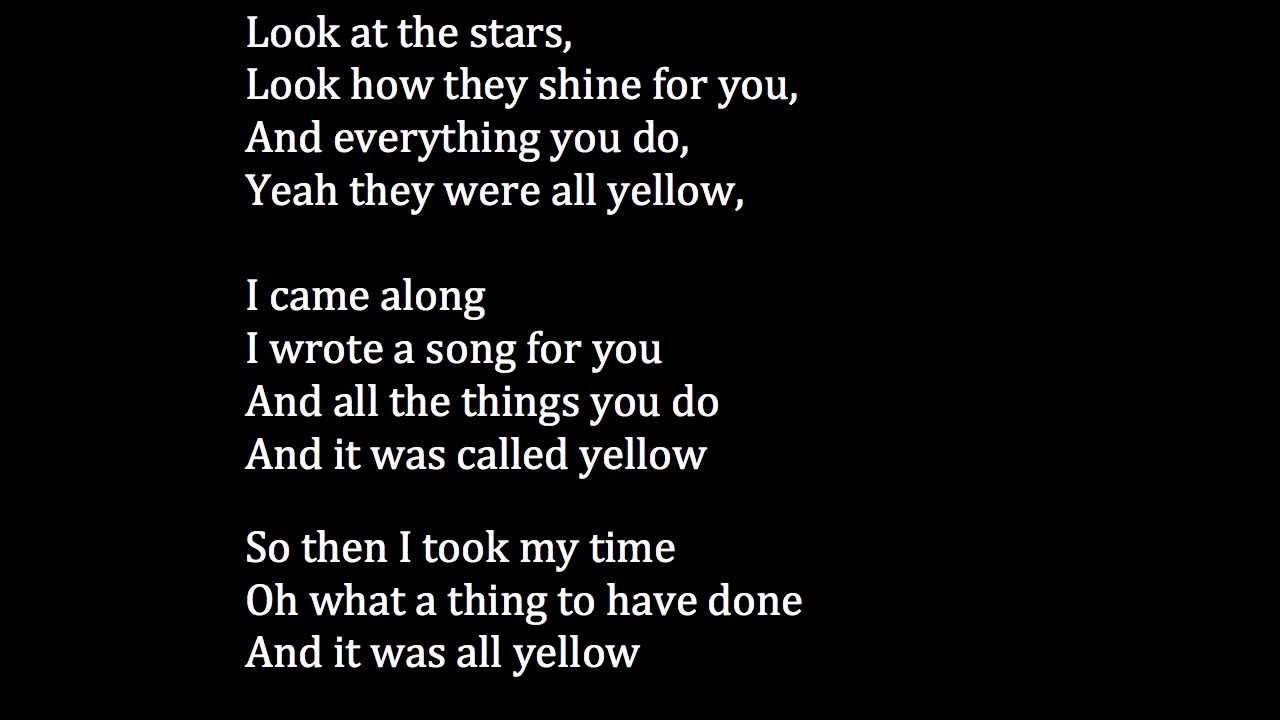 YELLOW (TRADUÇÃO) - Coldplay 