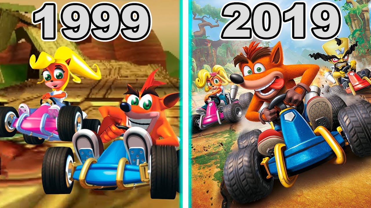 Evolution of Crash Bandicoot Racing Games (1999 2019) YouTube