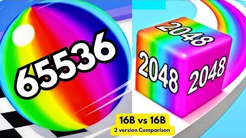 Ball Run Infinity vs Jelly Run 2048 (2 Versions) | Level 2 | Hard Levels | 16B vs 16B | High Score