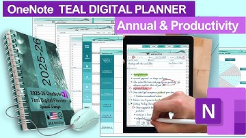 Teal Digital Planner Tour | Productivity  and Annual Section