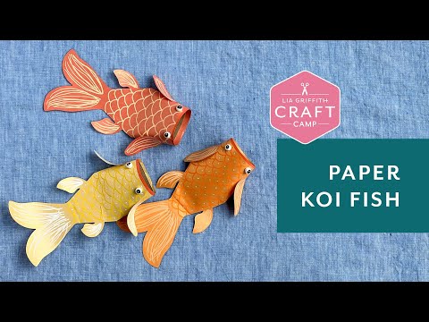 Kids' Craft Paper Koi Fish