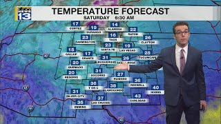 Gusty start with northern rain/snow & colder air