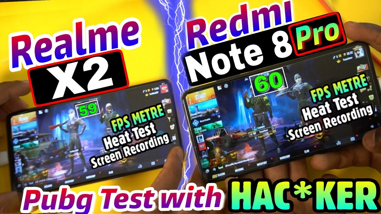 Realme X2 vs Redmi Note 8 Pro : Pubg Game Test